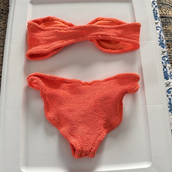 HUNZA Orange Knit Bikini Set - Picture 5 of 5